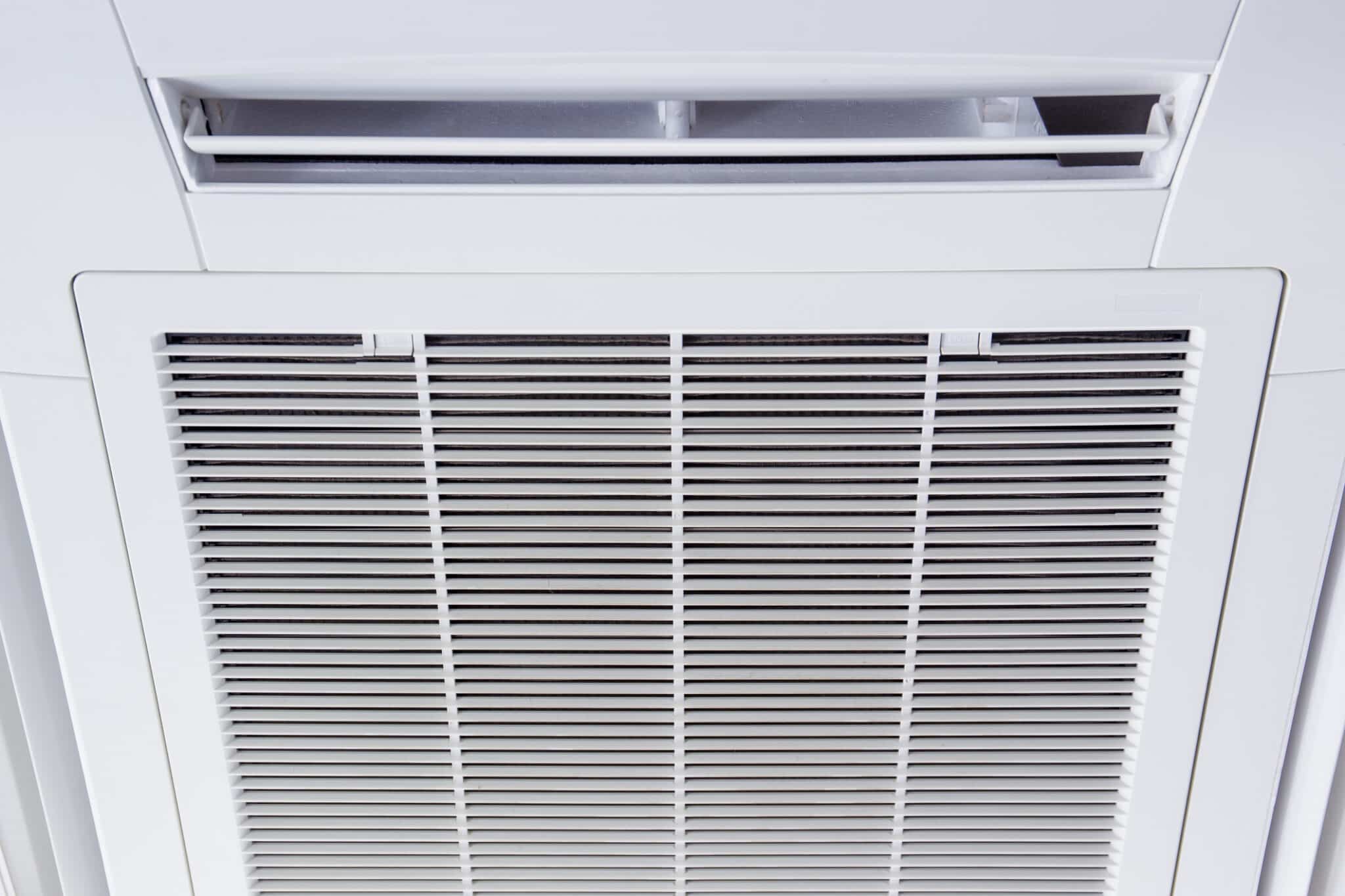 Modern air conditioner with air filter.