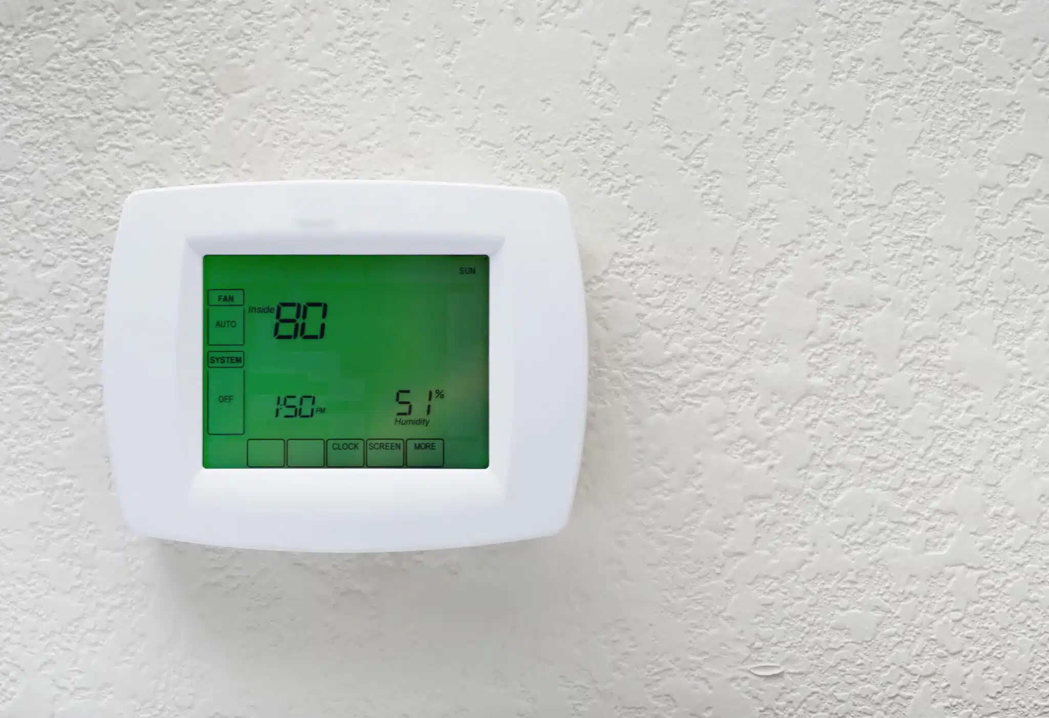 Modern programmable thermostat, Boiler Maintenance.