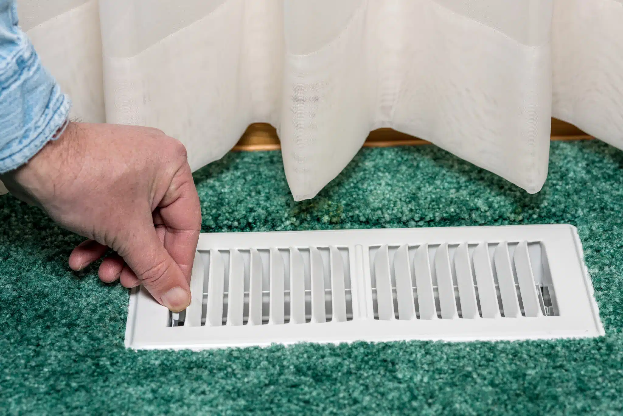 Check home register, HVAC System Calibration.